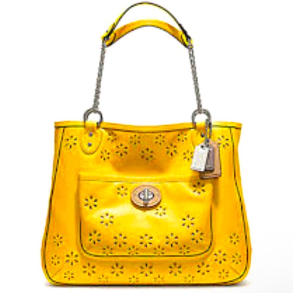 COACH POPPY EYELET CHAIN TOTE BAG Limited Edition- No hangtag